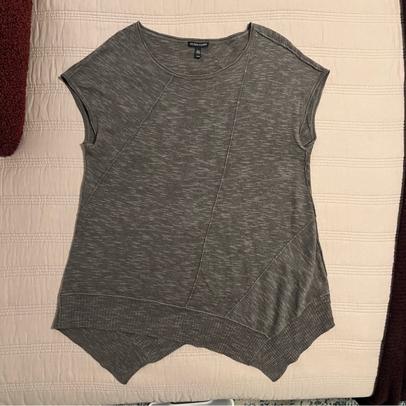 Eileen Fisher Tops - Eileen Fisher Charcoal Short Sleeve Top